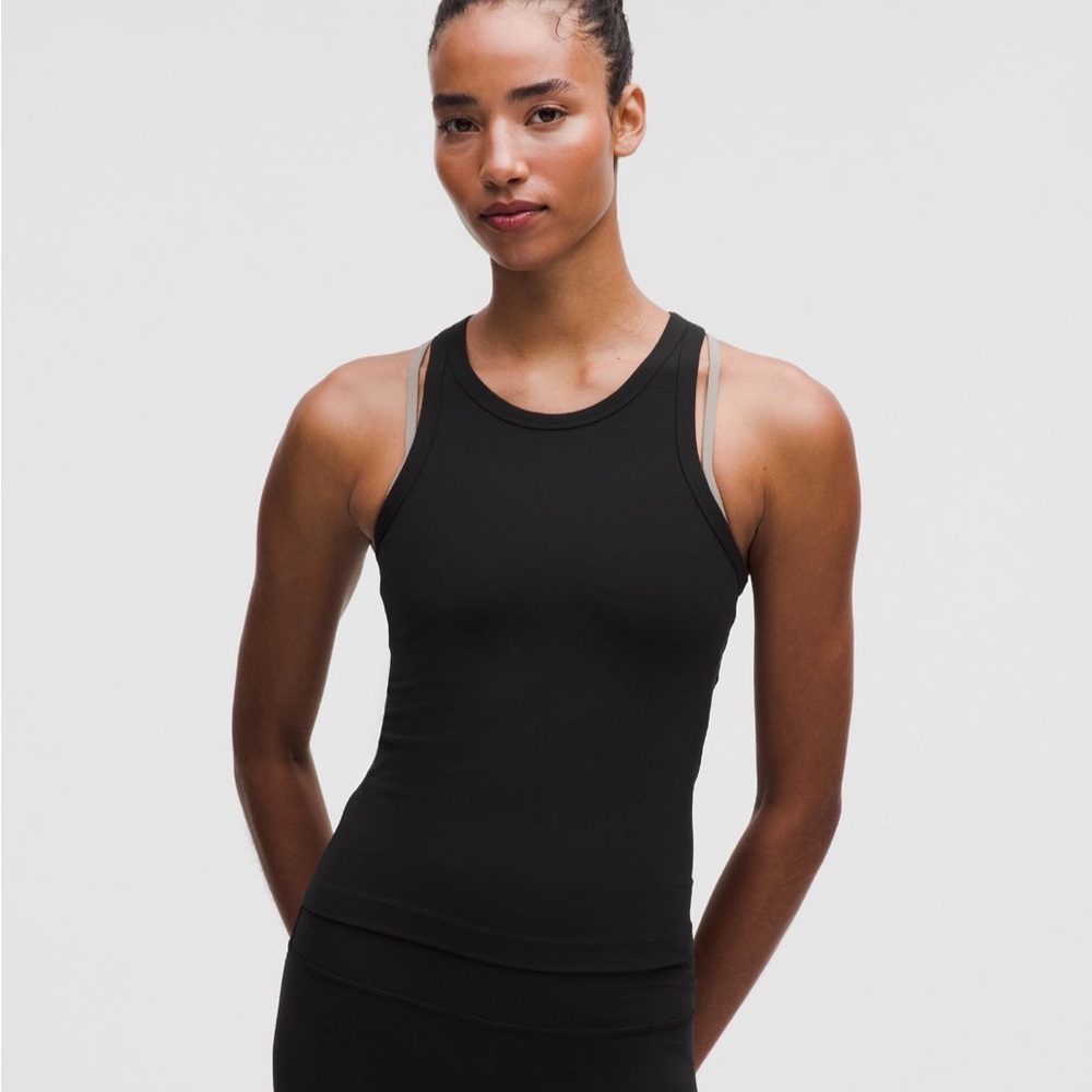 lululemon athletica Black Double-Strap Tank Top